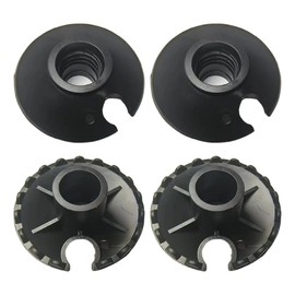 4 Pieces Tour Plates/Snow Plates with Thread Trekking Pole Basket Mud Ski Basket - Mud Baskets Rubber Buffer Tour Plate / Snow Plate with Thread for Hiking Hiking Poles Accessories Prevent