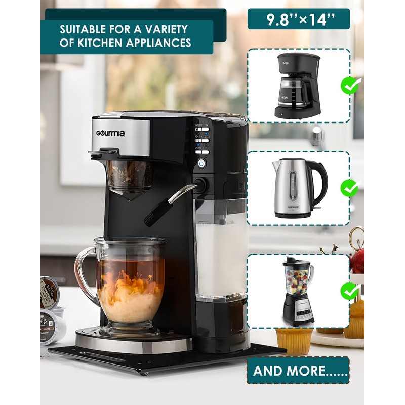 HAYVAN Acrylic Sliding Tray for Coffee Maker & Heavy Kitchen