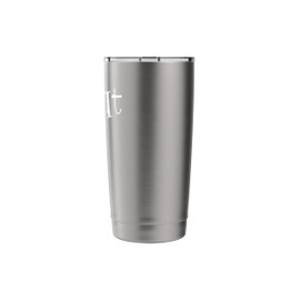 Over it Minimalist Statement Design Funny Sarcastic apparels Stainless Steel Insulated Tumbler
