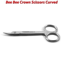 MEDSPO Professional Dental Surgical Medical Dissecting Scissors | Trimming Cutting Nursing Stitch Suture Veterinary | Tissue Surgery Instruments (Bee Bee Crown Scissors Cur)