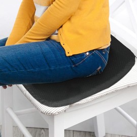Gel Seat Cushion for Long Sitting - Portable Gel Cushion with Ergonomic Honeycomb Design - Square Size 17.5" x 17.5" x 1.25" Gel Seat Cushions for Pressure Relief With Removable Cover Washable