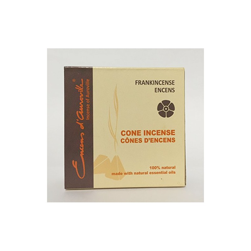 Maroma Eda Cone Incense, Frankincense, 10 Count