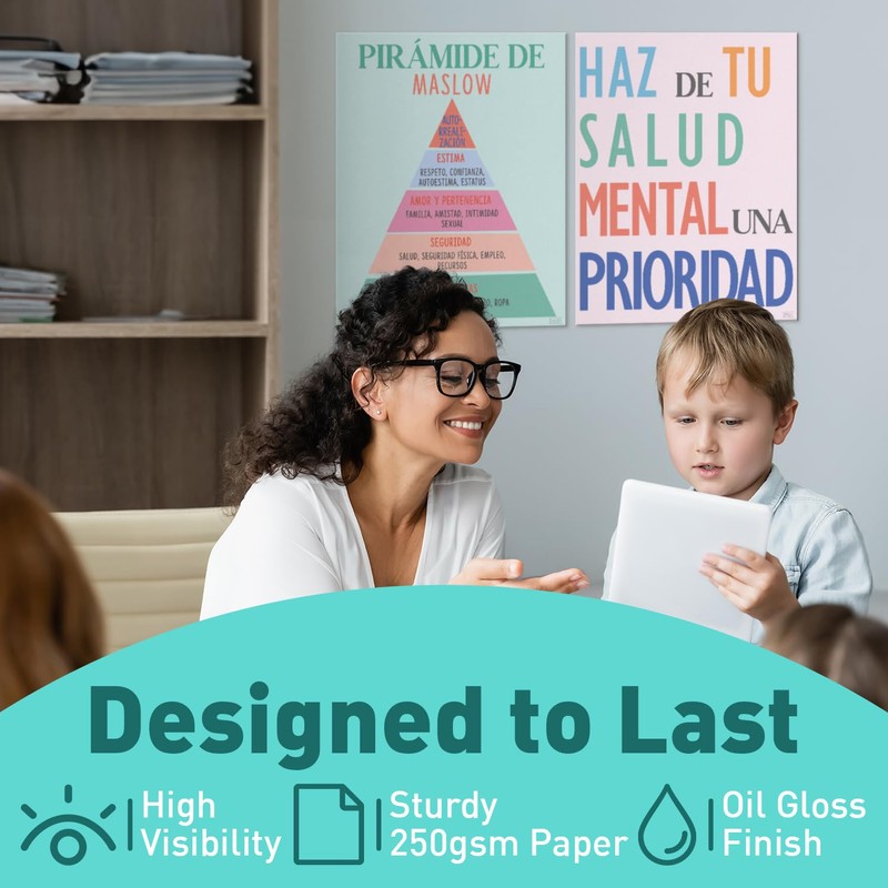 Sweetzer & Orange S&O Spanish Language Mental Health Posters for