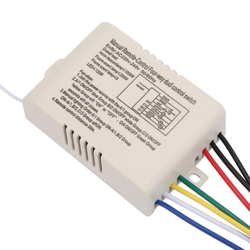 KSTE Dome Light Wireless Remote Control Switch -4 Way Radio