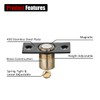 JQK Closet Magnetic Door Ball Catch Hardware, 430 Stainless Steel
