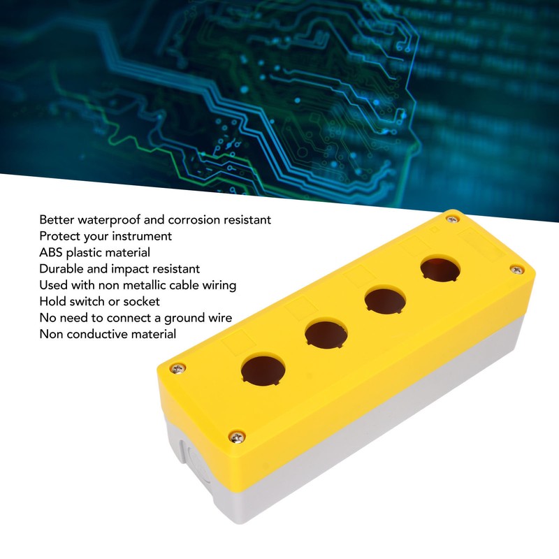 BERM Push Button Switch Control Station Box Industrial 4 Gang