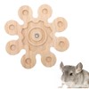 Chinchilla Chew Toys Rotating Natural Wood Interactive Enrichment Toys Hamster