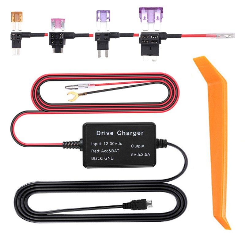Dash Cam Hardwire Kit High Security 24h Surveillance for Mirror
