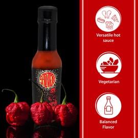 Splintered Sauce Hummin' & Strummin' Hot Sauce - Carolina Reaper and Strawberry - Vegetarian - 5 Oz- Perfect for Salad Dressings, BBQ, Desserts, Gift Sets, Spicy Food Enthusiasts and More!