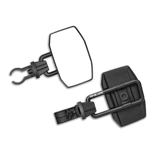 SHEJISI UTV Side Mirrors for 1.65"-2" Roll Cage, Aluminum Solid