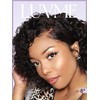 LUVME HAIR Short Curly Wig Human Hair 8 Inch Glueless