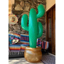 GiftExpress Inflatable 76" Jumbo Cactus Prop Decor, Giant Cactus Tree for Mexicano Fiesta Theme Party Decor, Cinco De Mayo Prop, Hawaiian Pool Party, Desert Western Cowboy Theme Decoration