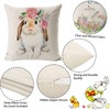 Qunkun Easter Cushion Cover, Pack of 6 Easter Bunny Cushion