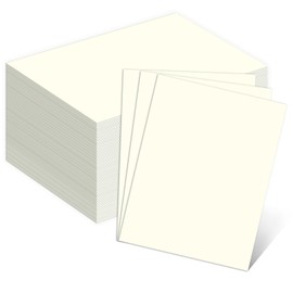 110lb Cream Cardstock, Goefun 100 Sheets Ivory Cardstock Paper 300 GSM Thick Paper for Printing, Invitations, Menus, Poster, DIY Card