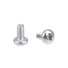 sourcing map M4x8mm Machine Screws Pan Phillips Cross Head Screw 304 Stainless Steel Fasteners Bolts 20Pcs