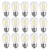 YI LIGHTING - Clear 2W S14 LED Bulbs Shatterproof for