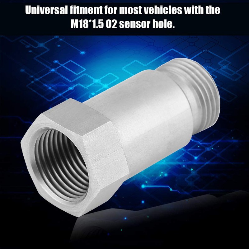 Keenso 2 pieces M18 x 1.5 oxygen sensor spacer adapter