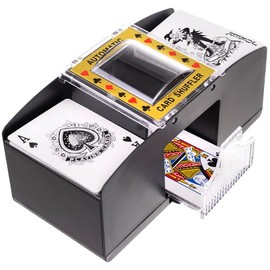 Generico Mischia Automatic Card Shuffler, Automatic Poker Playing Card Mixer, Includes Cards, Automatic Shuffling of Playing Cards with 2 Decks for Poker and Burraco