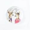 Dapper Animal - Couple Buck and Doe - Salad Plate