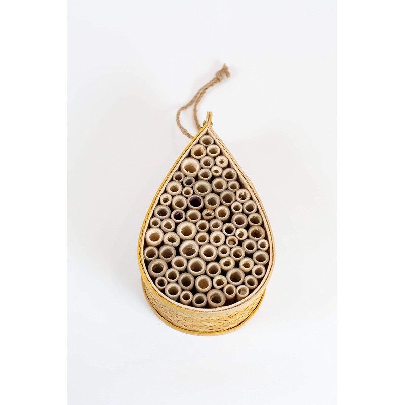 SunVara Wild Pollinator Mason Bee Habitat | Garden Bee House