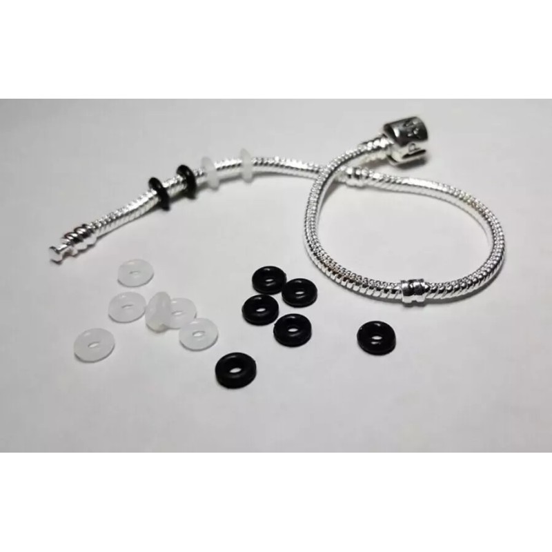 European Charms 12pc-White/Cle