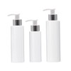 IWOWHERO 3pcs White Lotion Pump Bottles Refillable Travel Containers for