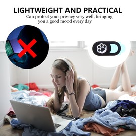 Hemobllo Paquete de 4 Fundas de privacidad para cámara, Lindas Fundas deslizantes con Dibujos Animados para portátiles y teléfonos: Protege tu privacidad y Seguridad