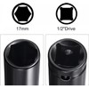 TA-VIGOR 1/2" Drive Socket Accessory Set, 17mm 6-Point Deep Impact