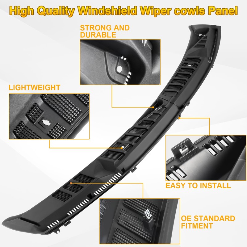 OQSNCV Windshield Wiper Cowl Cover Panel Compatible with Ford F150