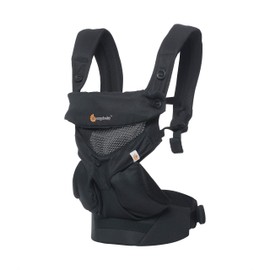 Ergobaby Baby Carrier Up to 3 Years with Cool Air Mesh, Onyx Black, 1 Count (Pack of 1)