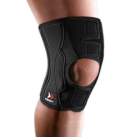 Zamst EK-3 Adjustable Knee Support - Medial & Lateral Stabilisation - Compression Knee Support Men - Knee Support Women - Comfortable Breathable Open Design - Bandage Knee - Ideal for Sports