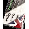 Twin Pack Fluorocarbon Leaders Ronnie Rig Spinner Swivel Booms 6