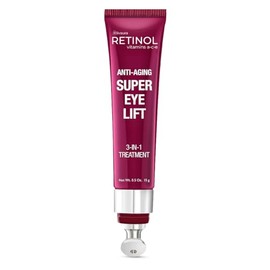 Retinol Super Eye Lift - Un lujoso tratamiento 3 en 1 combate el aspecto de círculos oscuros, arrugas y ojos hinchados