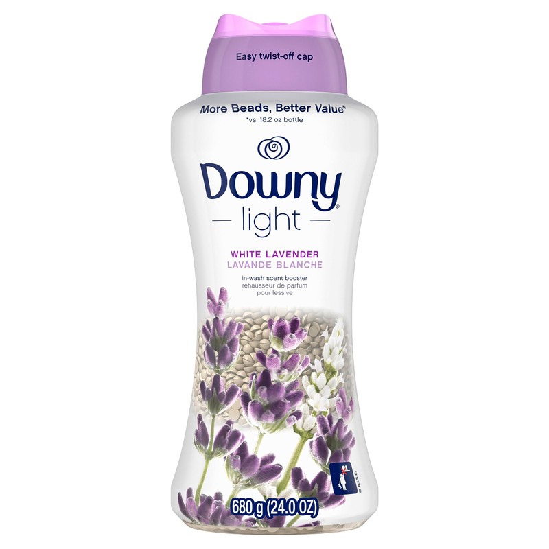 Downy Light Laundry Scent Booster Beads for Washer, White Lavender
