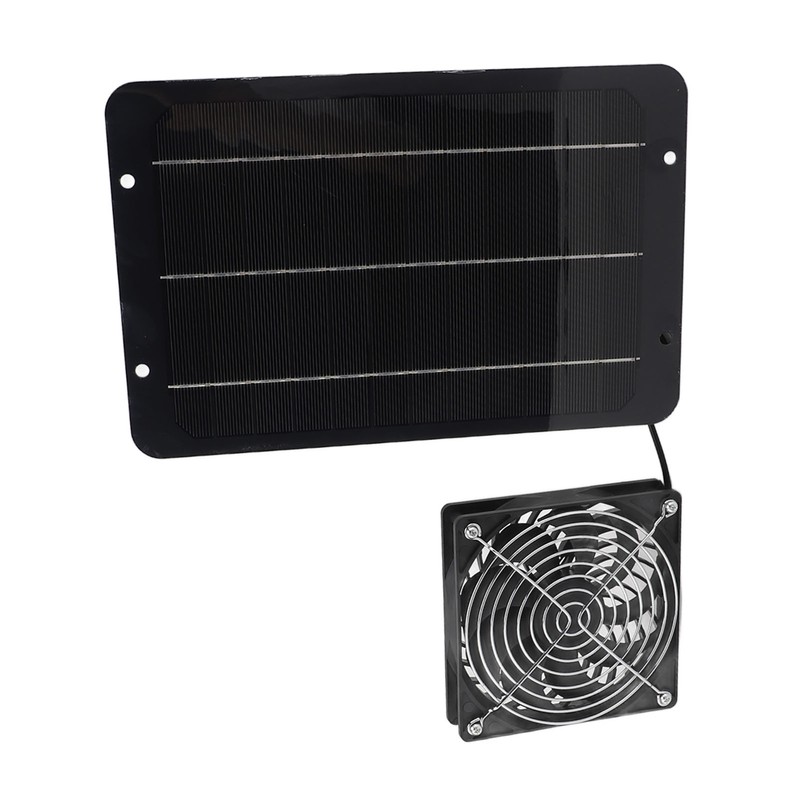7W 12V Solar Panel Fan Kit Monocrystalline Silicon Saving Energy