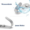 Mokife Coat Hooks Brushed Stainless Steel Pack of 6 Silver