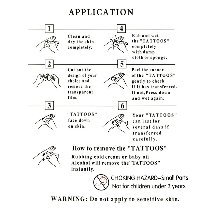 Wrapables Large Metallic Gold and Silver Temporary Tattoo Stickers, Otherworldly