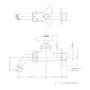 Kakudai Washer Faucet 13 7019B