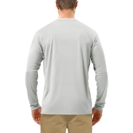 Roadbox Roadbox Men's 2 Pack UV Sun Protection SPF UPF 50+ Long Sleeve Quick Dry Fishing Shirts Outdoor Rash Guard for Running Hiking Swimming