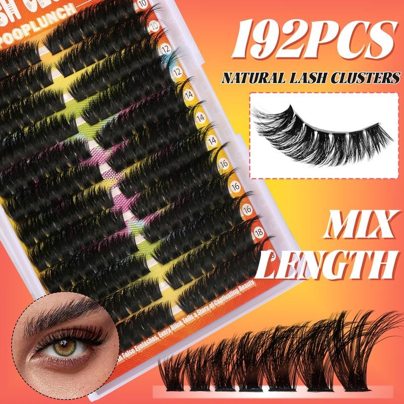 Eyelashes Beginner Friendly Clusters Kit Dramatic Eyelashes Extension Kit ,