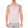 Gary Majdell Sport Men's Breathable Athletic See-Through Smooth Mesh Tank
