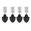 Beer Faucet Plug Brush Black ABS Beer Faucet Tap Cleaning