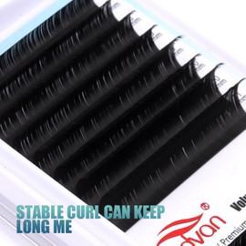 FADVAN Eyelash Extension Mix 7-15mm 0.15D Curl 1:1 Professional Classic Individual False Eyelashes One by One(0.15D-Mix 7-15)