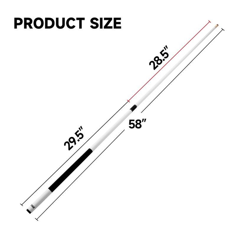 GSE GAMES&SPORT EXPERT 58" 2-Piece Matte White Fiberglass Graphite Composite