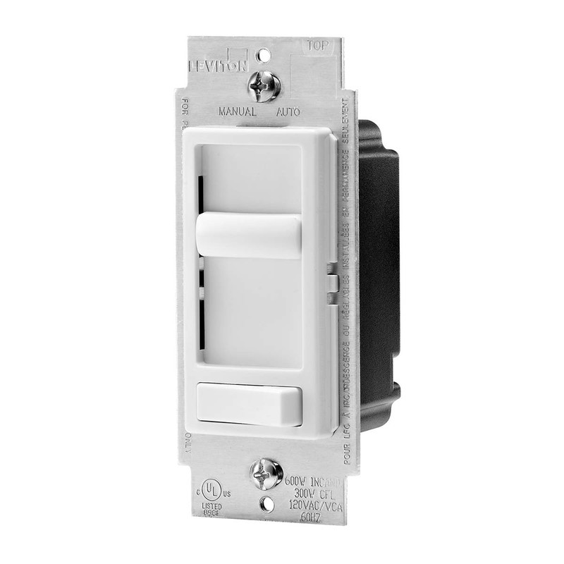 Leviton Decora SureSlide Universal LED Dimmer, Single Pole and 3-Way