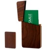 YOYAI Wood Business Card Holder Case Magnetic Closure Portable Lightweight