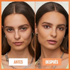 Maybelline Base de maquillaje Fit Me Fresh Tint 05, 30 ml, larga duracin, alta cobertura, para todo tipo de piel, frmula con Vitamina C y protector...