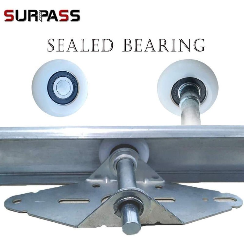 Surpass 10 Pack 2'' Ultra-Quiet Nylon Garage Door Rollers 4”