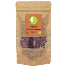 Organic Hibiscus Flowers Tea - Certified Organic - by Busy Beans Organic (500g)