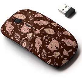 2.4G Wireless Mouse with Cute Pattern Design for All Laptops and Desktops with Nano Receiver - Modern Magic Witchcraft